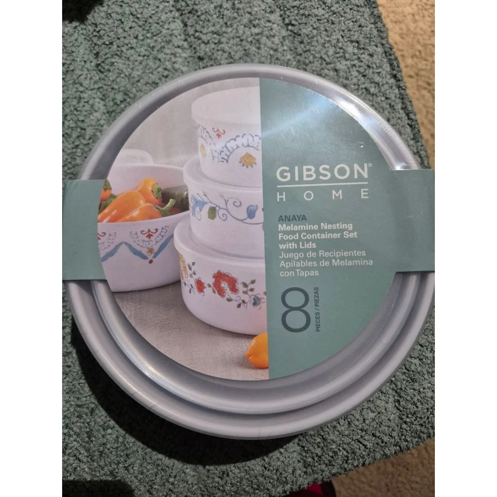 Gibson Home Food Storage Container Set with Lids White Multicolor One Size